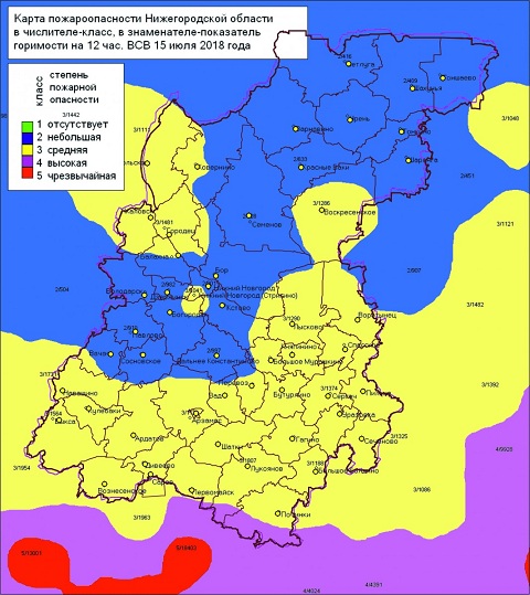 Карта осадков сосновское нижегородской